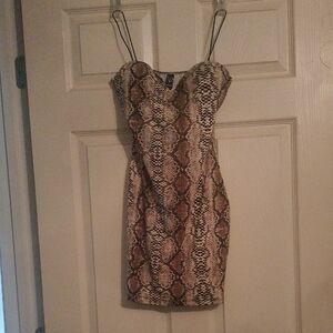 Stylish Snake Print Dress
